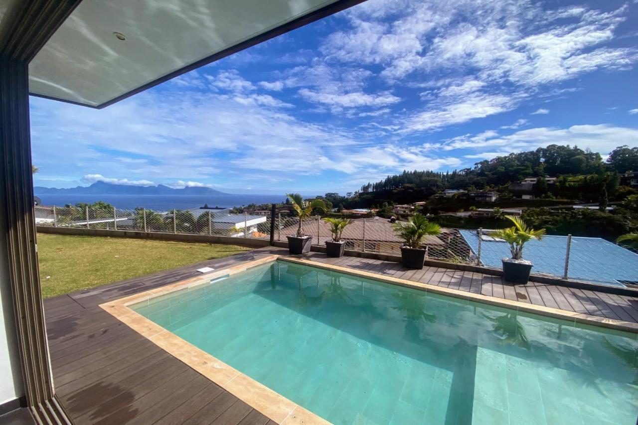 Villa Tiki Wonderfull sea view Punaauia  Esterno foto